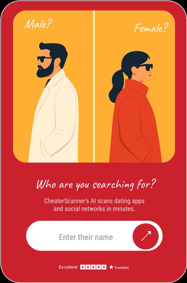 Who are you searching for? CheaterScanner search interface